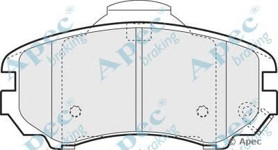 APEC BRAKING pad1384 -  Комплект тормозных колодок, дисковый тормоз